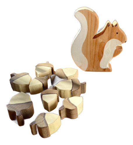 Juego De Madera Ardilla De Equilibrio Duradero Sustentable 0