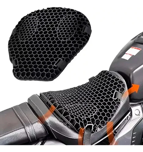 Asiento De Gel Viscoelástico Ortopédico Para Moto Mnl 0