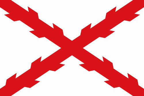 Bandera Cruz De Borgoña 150 X 90 Cm Refuerzo Y Sogas 1