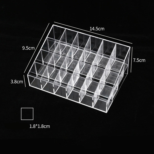 Caixa De Armazenamento De Cosméticos Recipiente 24 Grades 1