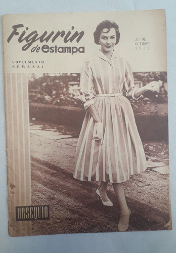 Revista Suplemento * Figurin * De Revista Estampa Oct. 1957 0