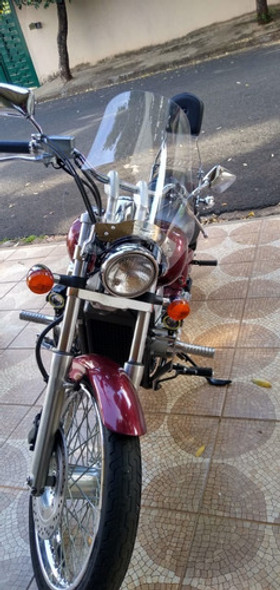 Bolha Para-brisa Custom Honda Shadow 750 Após 2010 Cristal 1 Bolha Para-brisa Custom Honda Shadow 750 Após 2010 Cristal 1