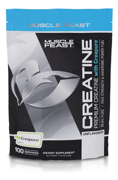 Suplemento Muscle Feast Creapure Creatina Monohidratada 500g 0 Suplemento Muscle Feast Creapure Creatina Monohidratada 500g 0