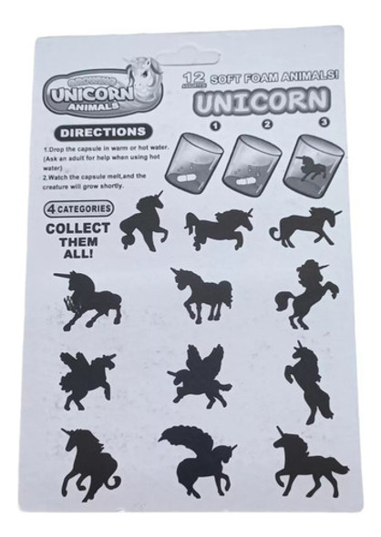 Animales Crecen En Agua X 12 Capsulas Souvenirs 1