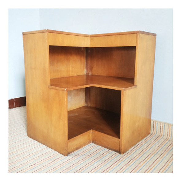 Mueble Esquinero Triple Estante De Cedro Enchapado 0