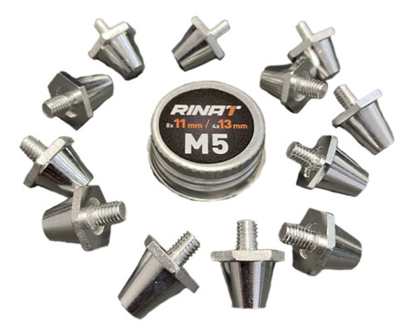 Tapones Aluminio Intercambiables Fútbol Pack X12 M5/ 11-13mm 0