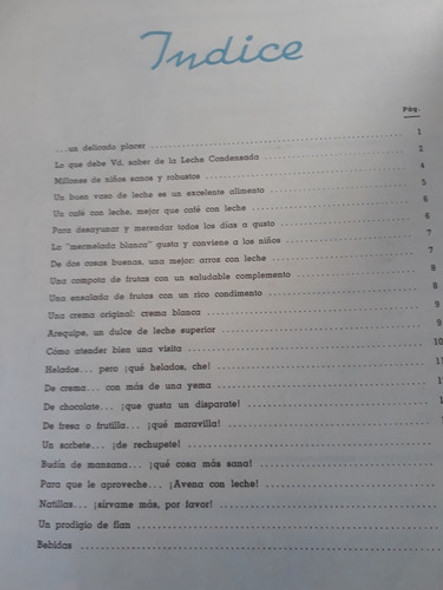 Antiguo Folleto Recetario Nestle - Lactancia Cocktails 1
