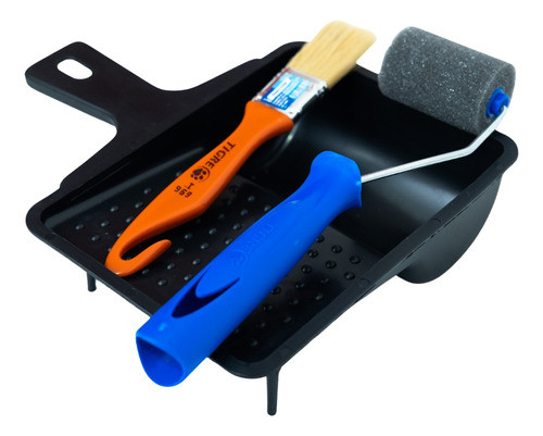 Combo Pincel N°15 +mini Rodillo Poliéster N°9 + Mini Bandeja 0
