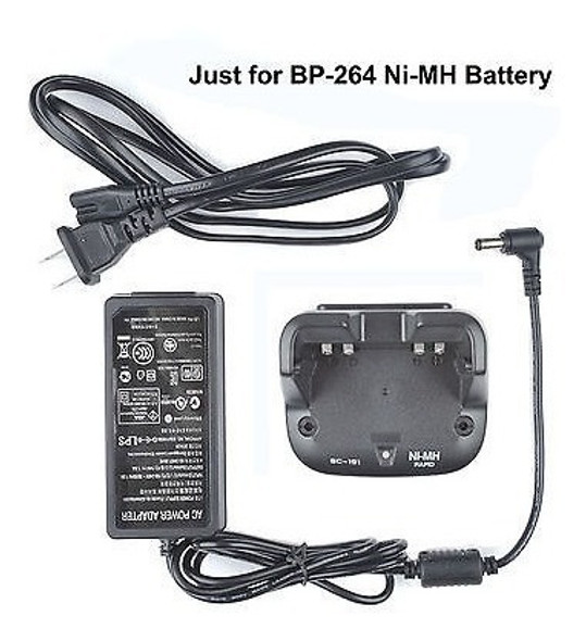 Cargador Rápido Para Icom Ic-t70a Ic-v80 Portátil De Dos Vía 0
