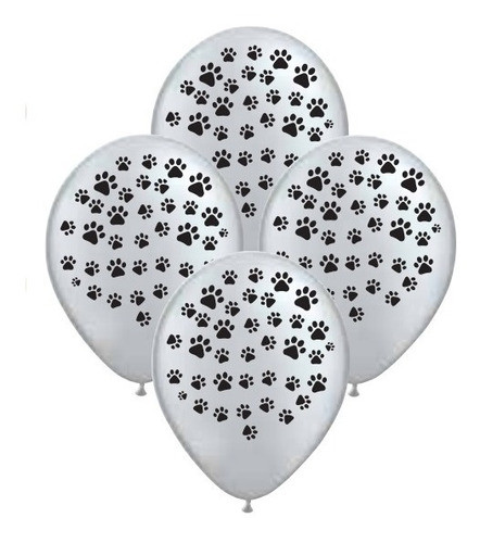 Globos Huellitas Blancos 50 Unid De 12 Pulgadas  Chirimbolos 0