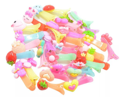 10 Hebilla Pinza Con Aplique Juguete Piñata Souvenir 0