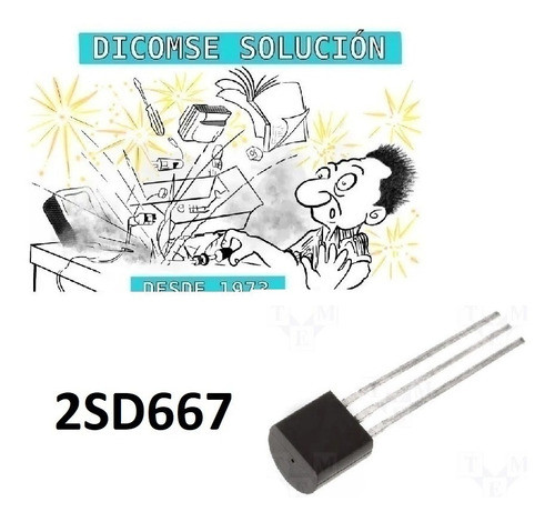 Transistor 2sd667 To-92-3 X 5 Unidades 0
