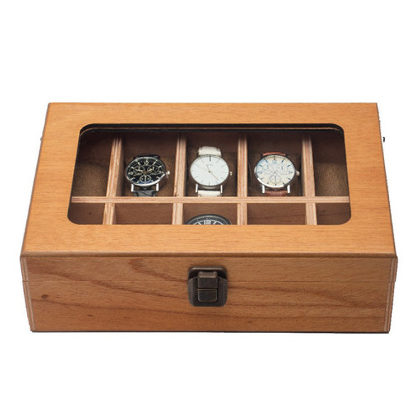 Caja Estuche Madera Para Guardar 10 Relojes 0