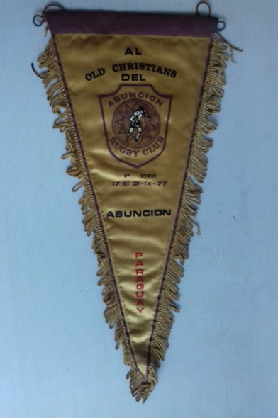 Antiguo Banderín Asuncion Rugby Club 1977 38x17 Unico Dueño 0 Antiguo Banderín Asuncion Rugby Club 1977 38x17 Unico Dueño 0