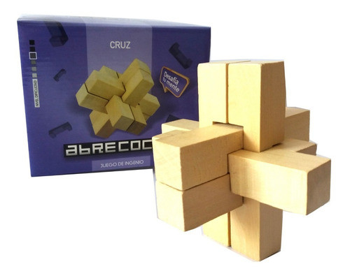 Juego De Ingenio De Madera Cruz Ciencia Para Todos Abrecoco 0