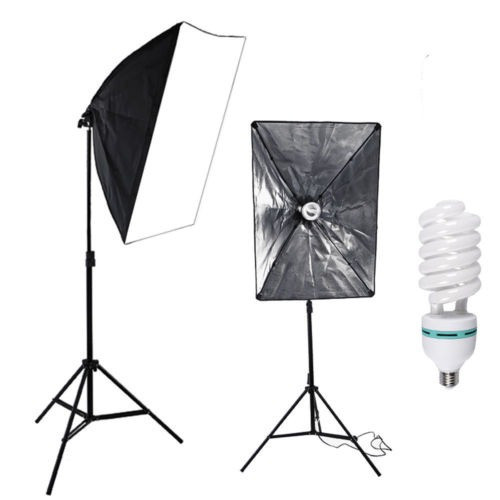 Kit Softbox De 135w Bombilla De Iluminación Continua Estudio 0