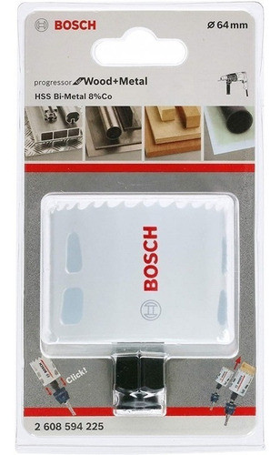 Sierra Copa 70mm Acero Inox Madera Metal Bosch Progressor 1