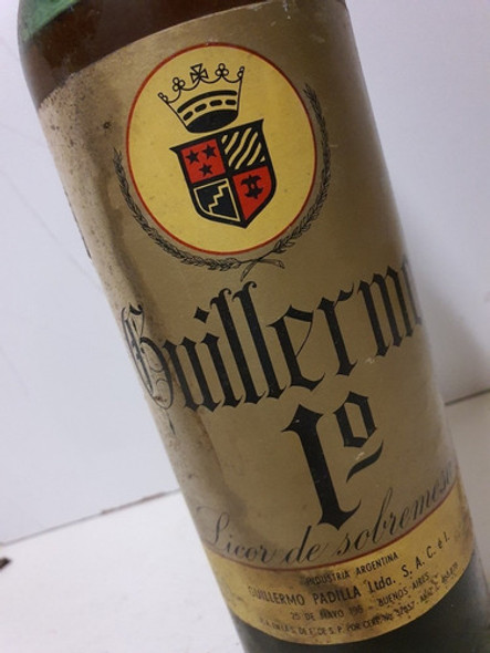 Antigua Botella De Licor Guillermo 1 1