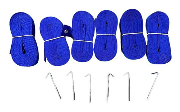 Cinta Azul Marcar Cancha De Beach Voley 16 X 8 Mts C Estaca 0