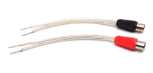 Cable De Parlante A Rca Hembra Gaozhuo Negro Rojo 0