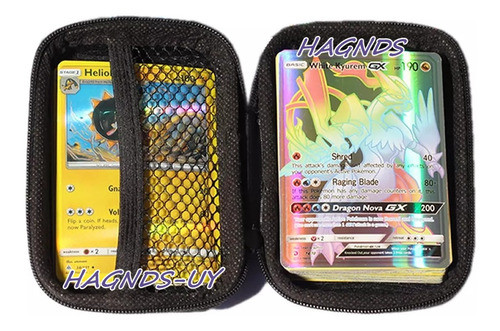 Estuche Rígido Para Carta Pokémon O Tcg + 25 Cartas 0