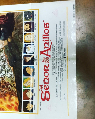 Poster El Señor De Los Anillos, 1978, Ralph Bakshi, No Envío 1