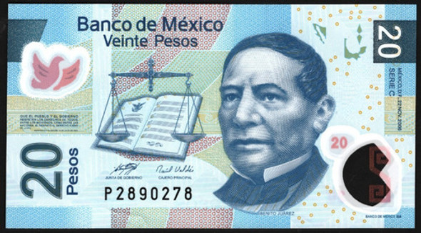 Mexico Billete De 20 Pesos Año 2006 Polímero - Sin Circular 1