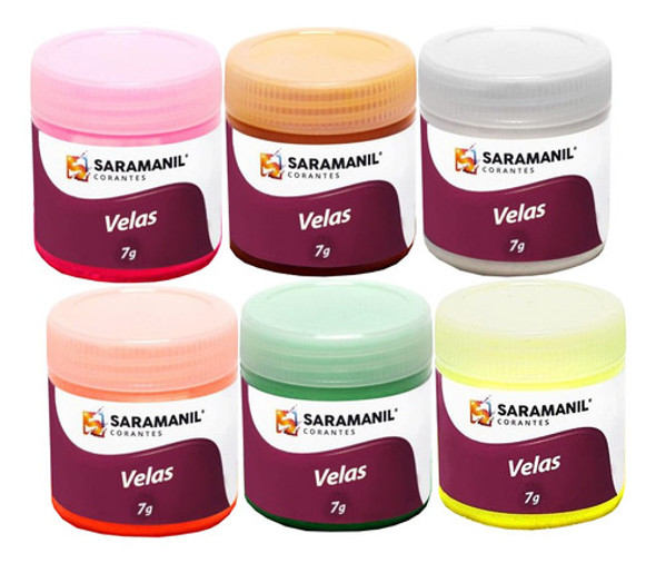Kit 6 Corante Anilina Para Velas Artesanais Decorativas 7g 0