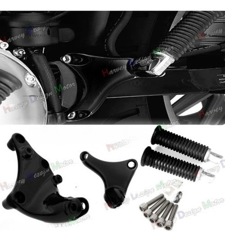 Kit De Montaje En Estriberas Pasajero Trasero Negro Del Lust 0