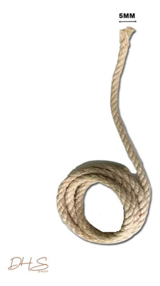 50 Metros Corda Fio Sisal Artesanato 5mm Arranhador De Gato 1