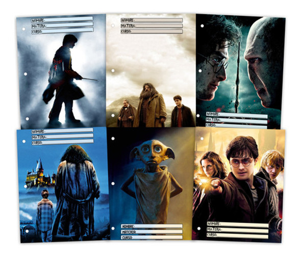 Kit Imprimible Caratulas Separadores N3 Harry Potter 0