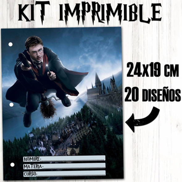 Kit Imprimible Caratulas Separadores N3 Harry Potter 1