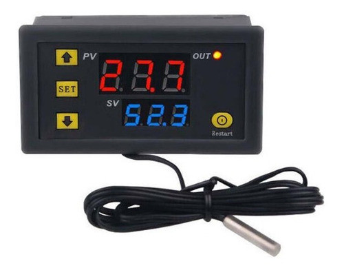 Termostato W3230 +  Relé Estado Sólido Ssr-40aa + Dissipador 1