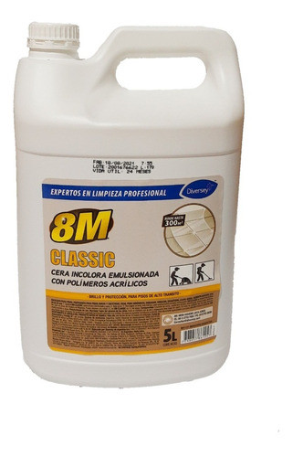 Cera Acrílica 8m Classic - Diversey Bidon X 5 Lts. 0
