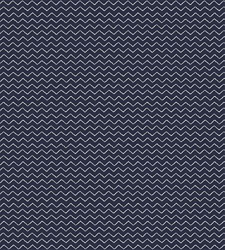 Juego De Funda Nórdica Azul Marino Ambesonne, Cuerdas De Zig 1