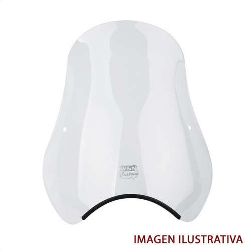 Parabrisas Curtain Moto Sport Clasico 2 Agarres Cristal Um 0