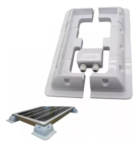 Soportes Para 2 Paneles Solares De Motorhome Con Rompe Muro 0