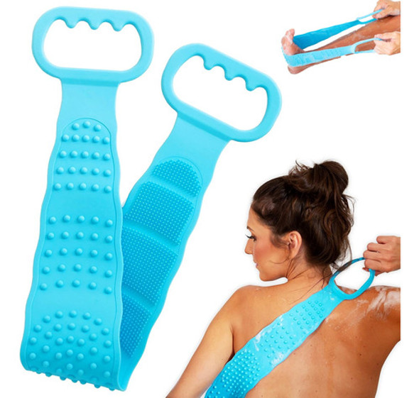 Cepillo Esponja De Ducha Para Espalda De Silicona, Calidad 0