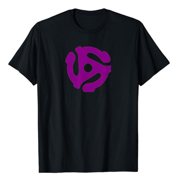 Dj 45 Rpm Adaptador Tocadiscos Record Camiseta De Vinilo Reg 0