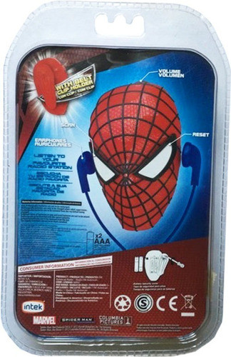 Spider Man Fm Autoscan Radio Original Intek 1