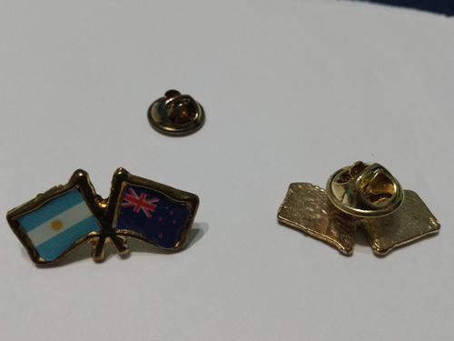 Pins Bandera Argentina Con Nueva Zelanda De 2 Cms 0