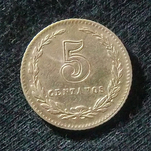 Argentina 5 Centavos 1915 Muy Bueno Cj 146 1