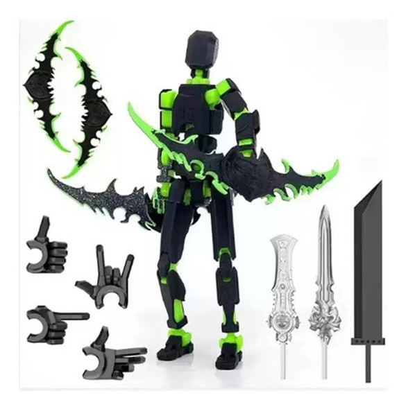 Figura De Acción 3d Lucky T13, Robô Articulado Multiarticula 1 Figura De Acción 3d Lucky T13, Robô Articulado Multiarticula 1