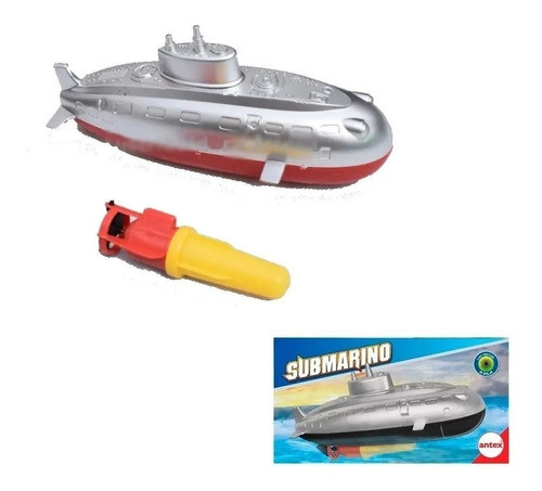 Submarino Juguete Motor A Pila Navega Antex Casa Valente 0