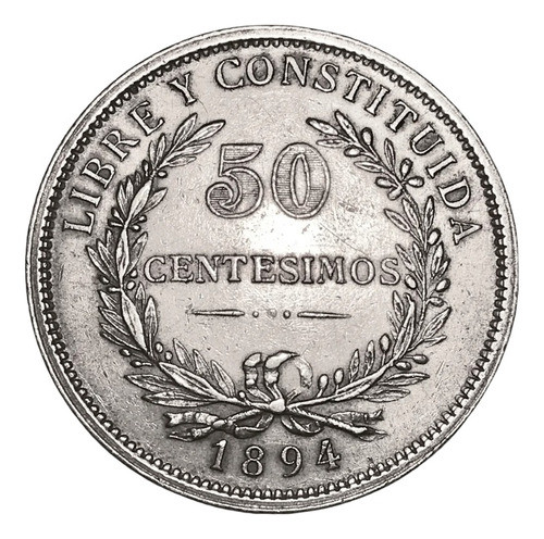 Mg* Moneda Uruguay - 50 Centésimos 1894 0