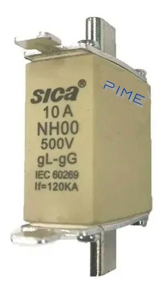 Fusible Nh Tamaño 00 Sica 10a 0 Fusible Nh Tamaño 00 Sica 10a 0