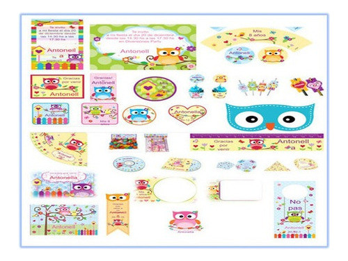 Kit Imprimible Pajaritos Invitación Cumpleaños Candybar !! 0