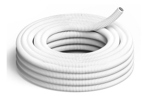 Pack X5 Caño Corrugado Blanco 3/4 X 25mts Ignifugo (125 Mts) 0