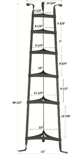Soporte De Cocina Holandes Antiguo De 60 Pulgadas, Bronce E 1