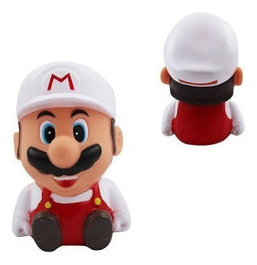 Super Mario Sentado Bros Monedas Dinero Hucha Blanco 1